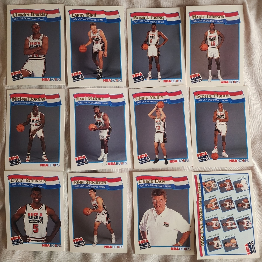 1992 USA Basketball cards 12 card set of the dream team.